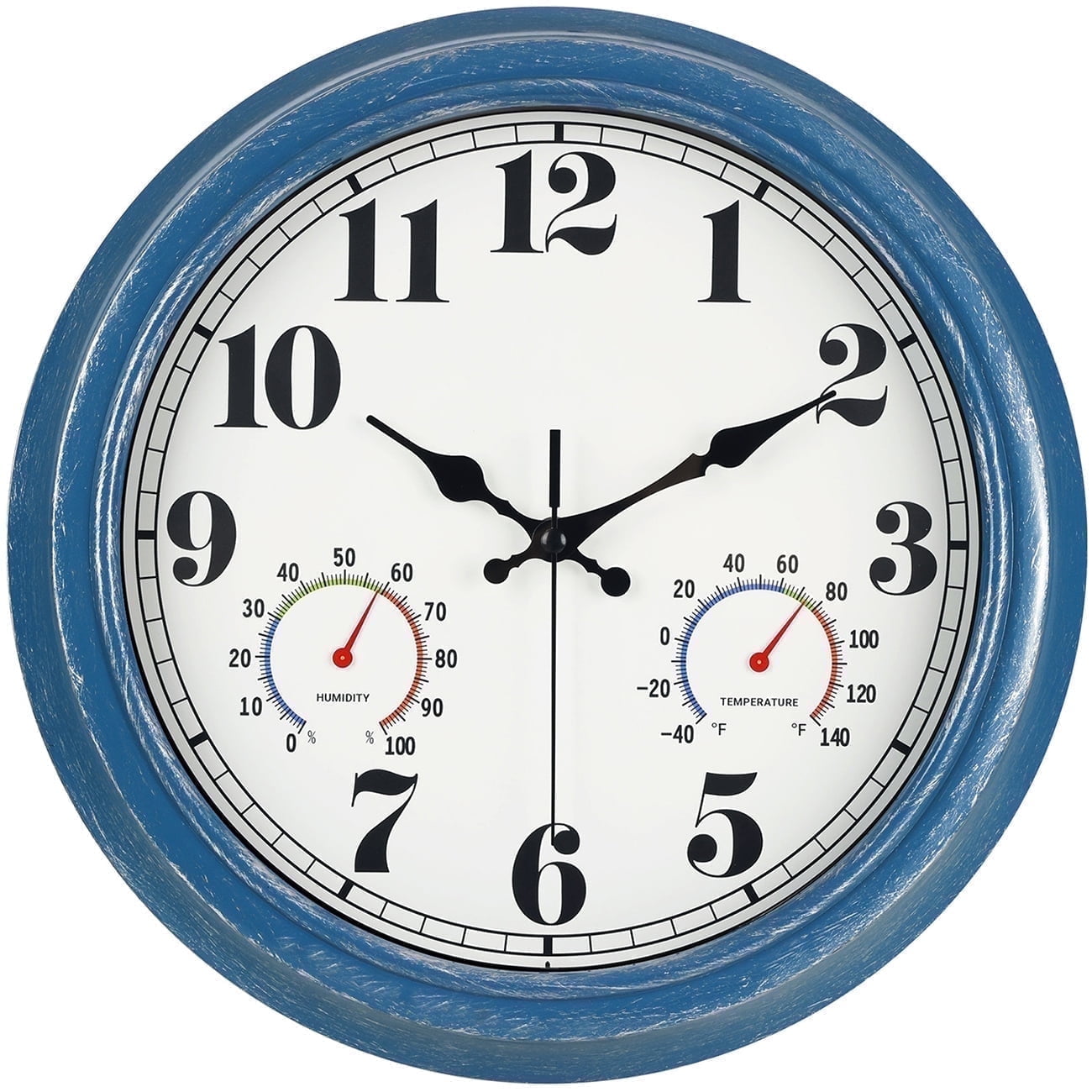20 Inch Retro Wall Clock Silent,Accurate Time,Big Numbers,Quartz,Analog,Black