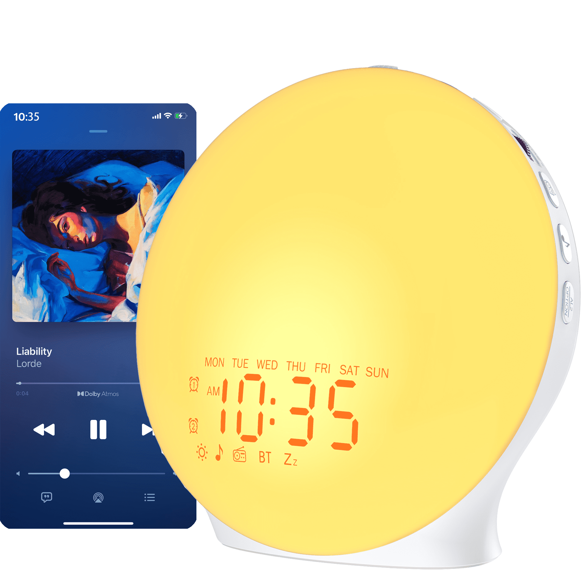 Mpow Alarm Clock for Heavy Sleepers, Digital Alarm Clock for Bedroom, Adjustable Brightness, Customizable Alarms, Automatically Dim at Night, Progressive Volume, DST, Loud Alarm Clock for Kids Adults
