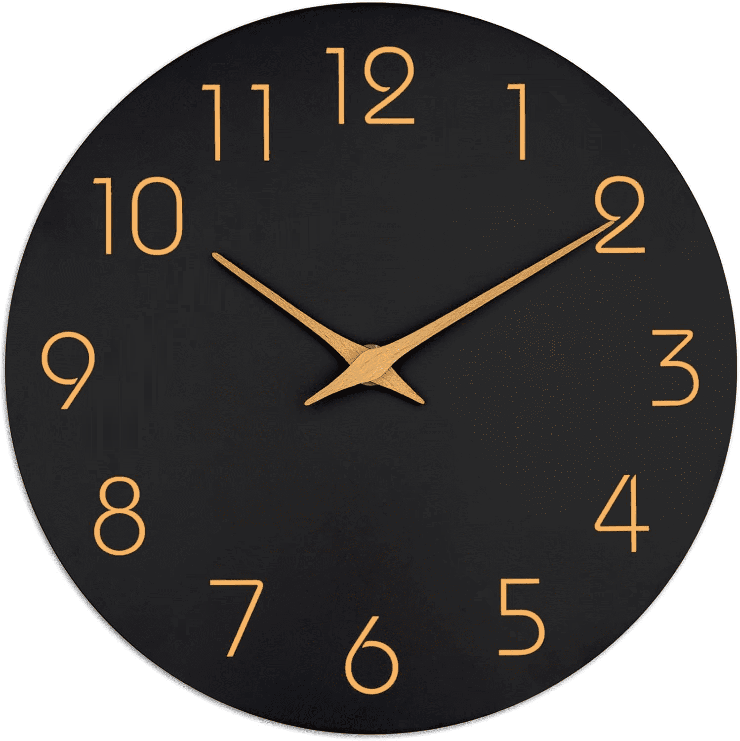 12 Inch Wall Clock Silent Non Ticking, Preciser Modern Style Decor Clock for Home, Office, School, Kitchen, Bedroom, Living Room(White)