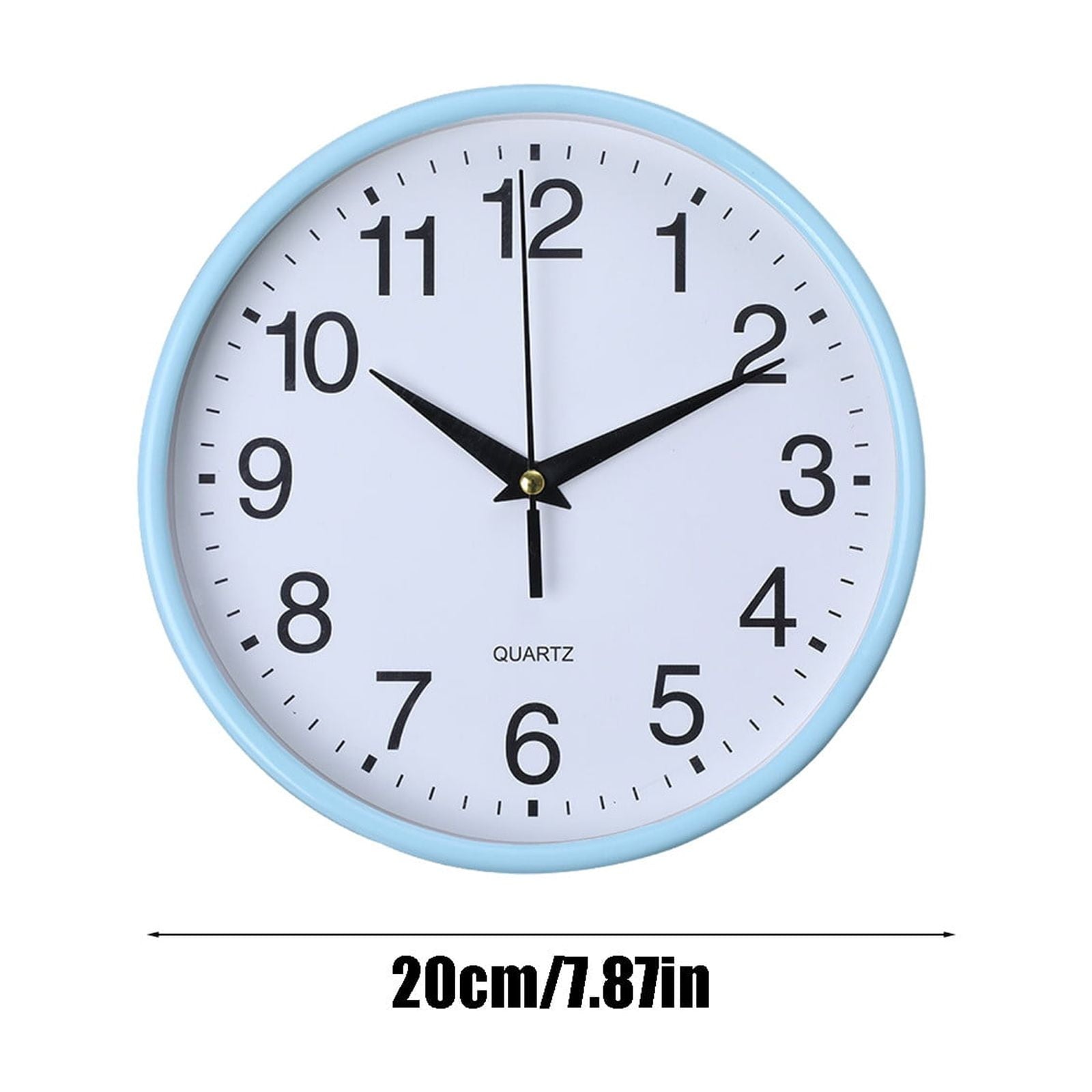 Round Wall Clock, Modern Wall Clock Battery Operated Wall Clocks, Silent Easy Installation Non Ticking Small Analog Clock, for Bedroom, Kitchen, Bathroom, Office, Home